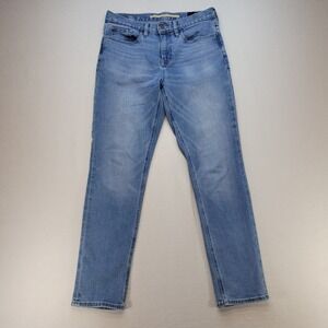 Banana Republic Traveler Jeans Mens 30x30 Blue Slim Light Wash Stretch Denim
